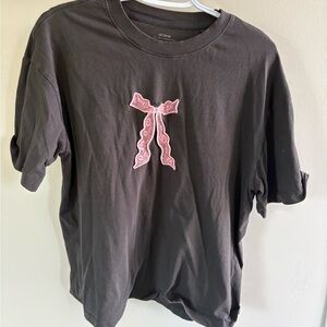 Women’s  T-Shirt with Pink Bow Design